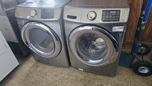Samsung front load washer dryer - stainless  SKU#3660-4660