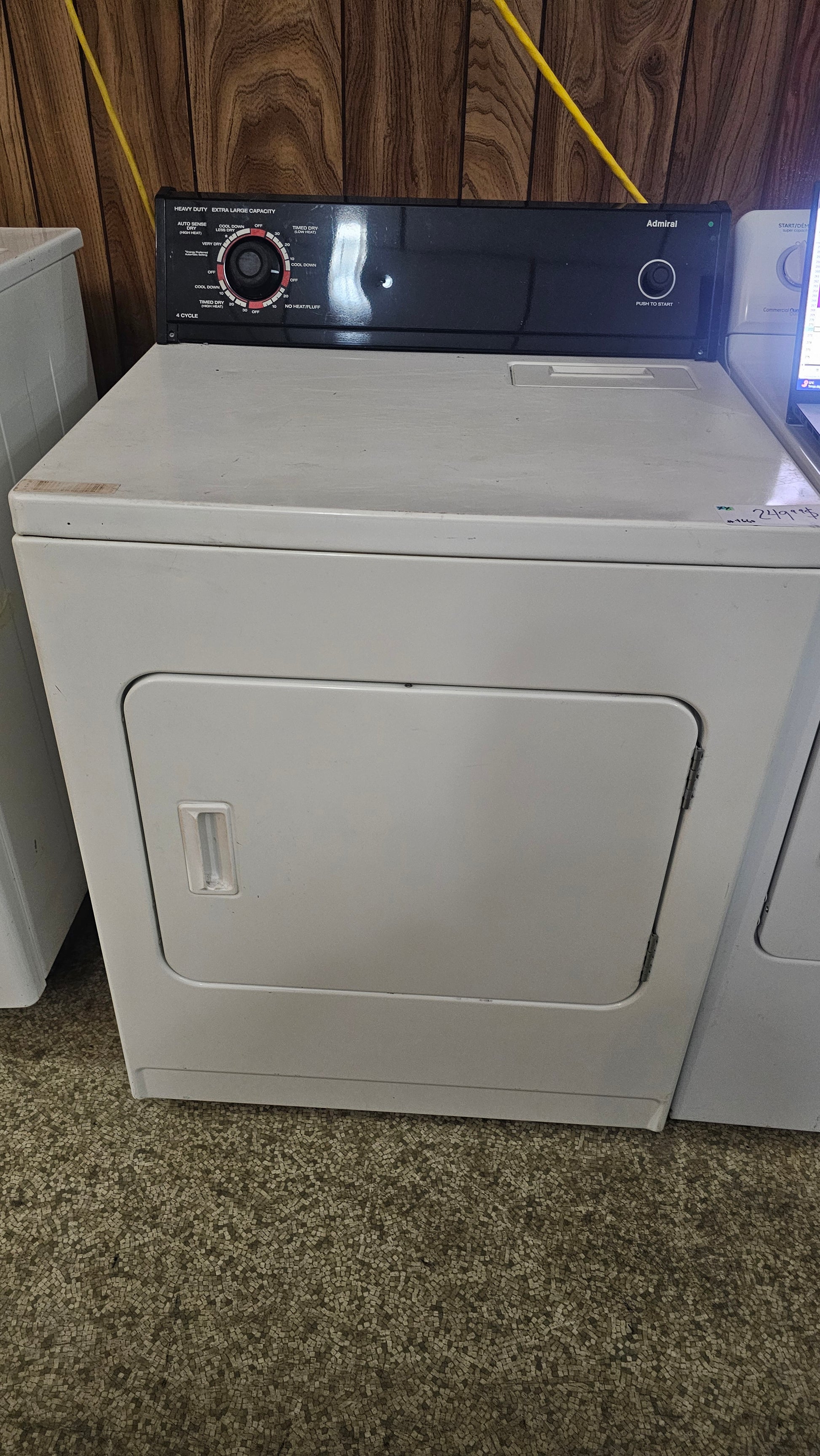 Used Admiral Dryer - white - Affordable and reliable appliance