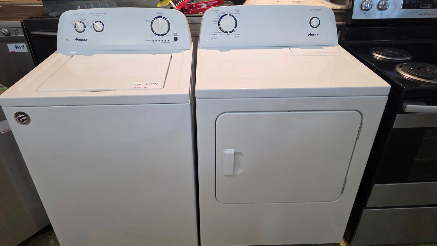 Amana top load washer and dryer sets - white SKU#3780-4780