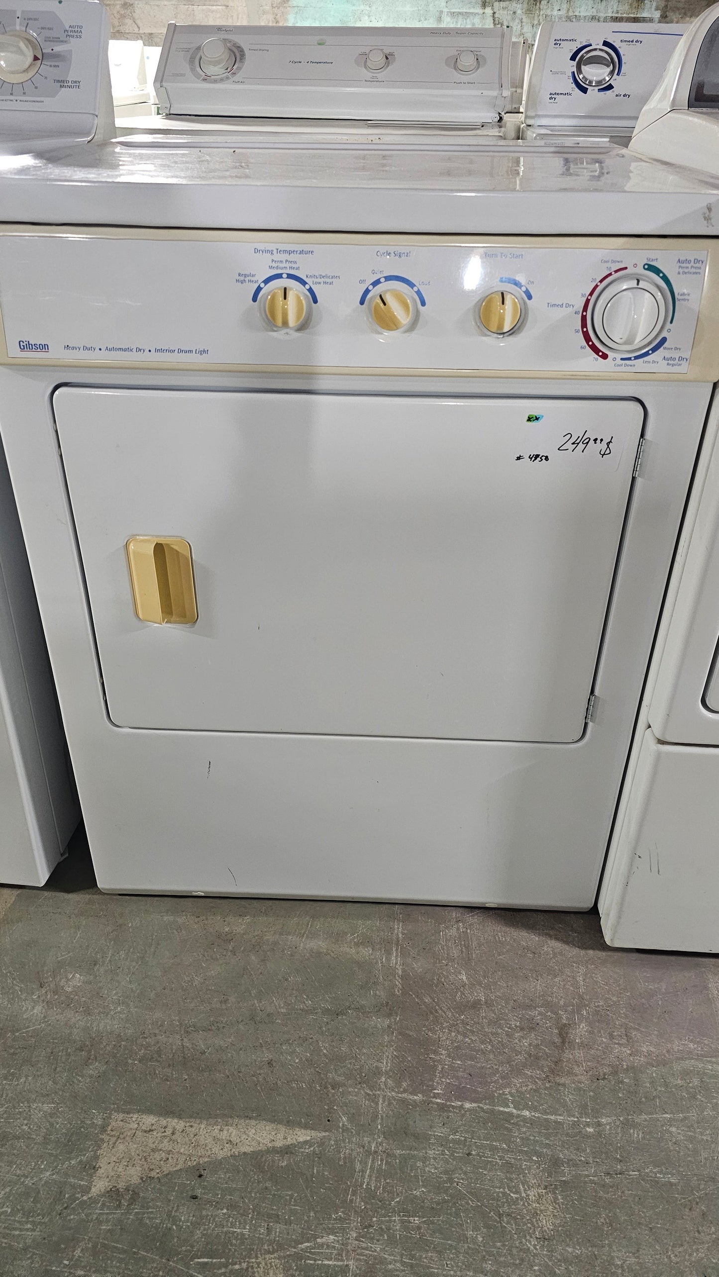 Gibson – Sécheuse – Blanc – Appareil usagé - inspecté et testé