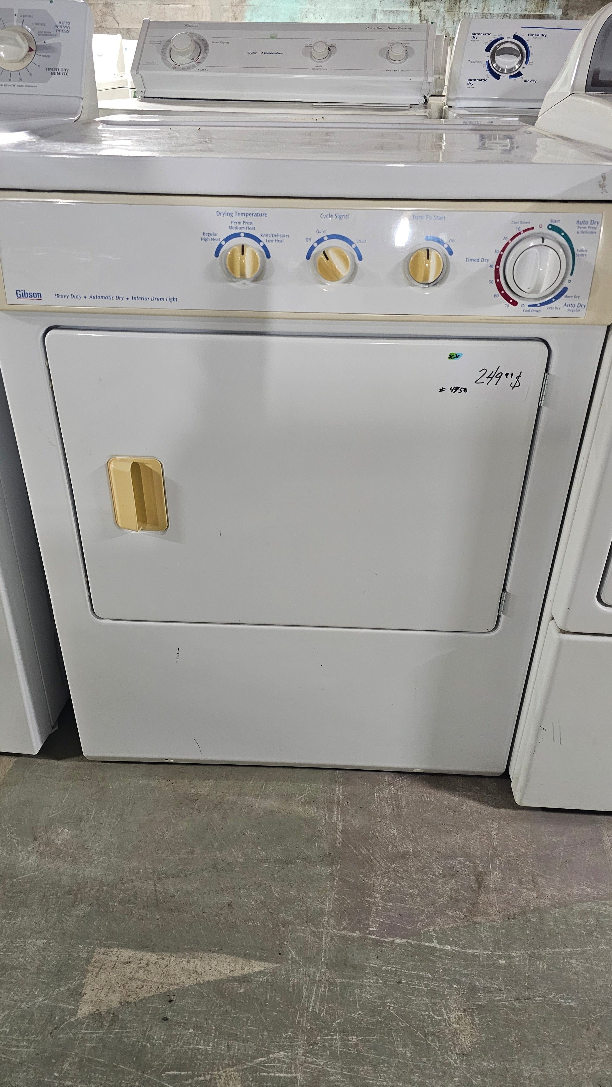 Gibson – Sécheuse – Blanc – Appareil usagé - inspecté et testé