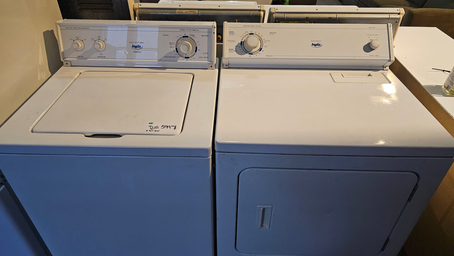 Lave-linge à chargement par le dessus Inglis
