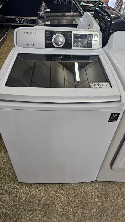 Laveuse-sécheuse Samsung Duo à chargement supérieur – blanche