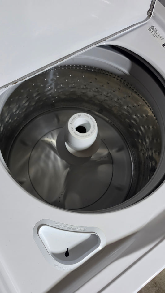 Maytag à chargement par le haut Machine à laver Vue alternative blanche 2