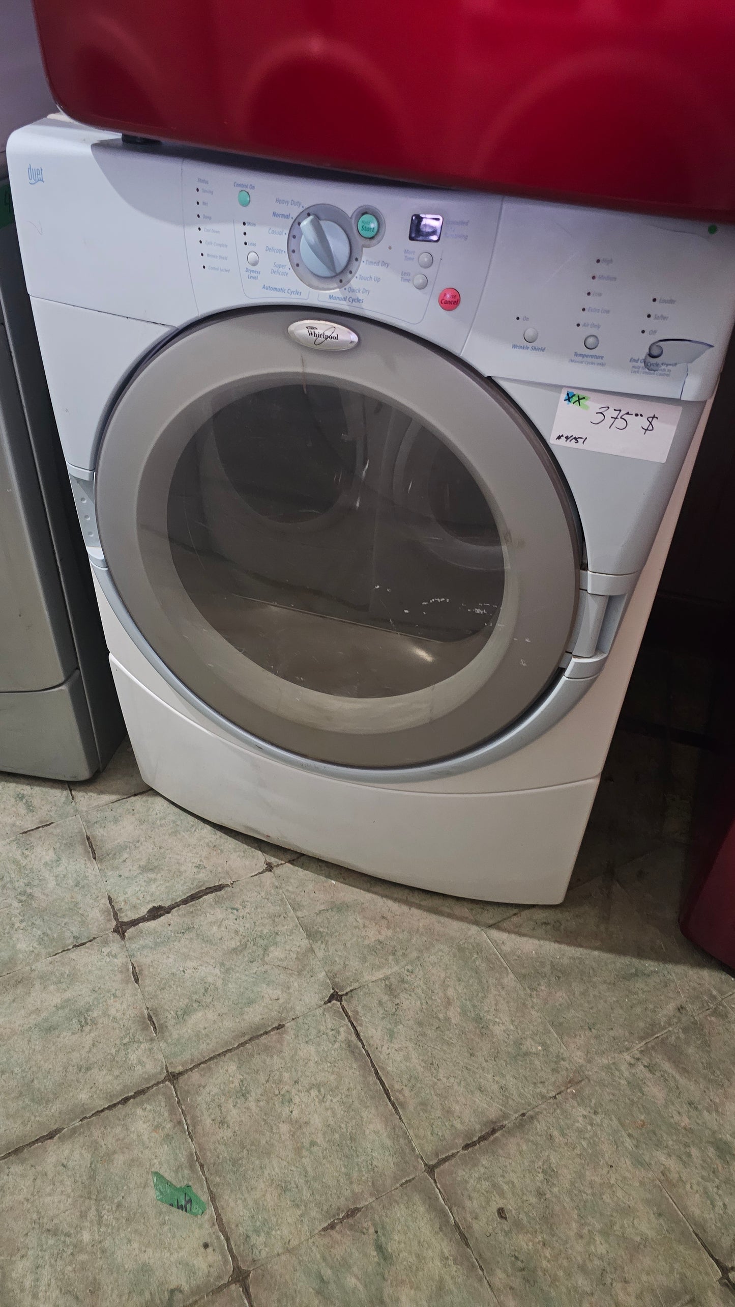 Sèche-linge Whirlpool usagée – Appareil abordable et fiable