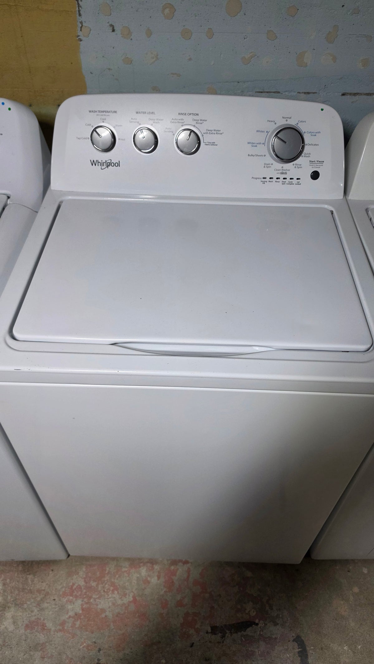 Whirlpool top load washer - white SKU#3832