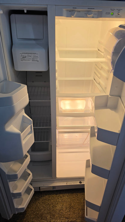 Amana side by side refrigerator 32" X 65.5" X 27"  - white SKU#1710