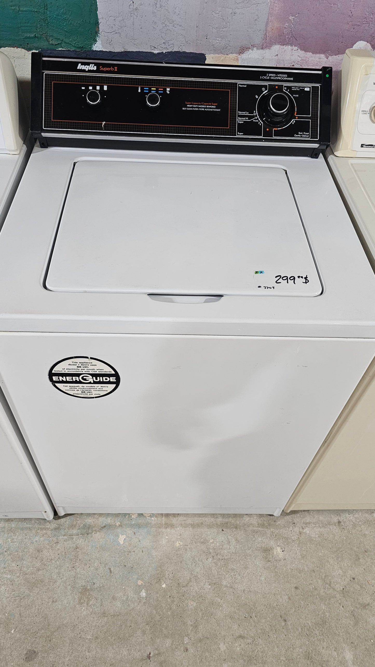 Laveuse Whirlpool - blanche - appareil usagé inspecté et testé