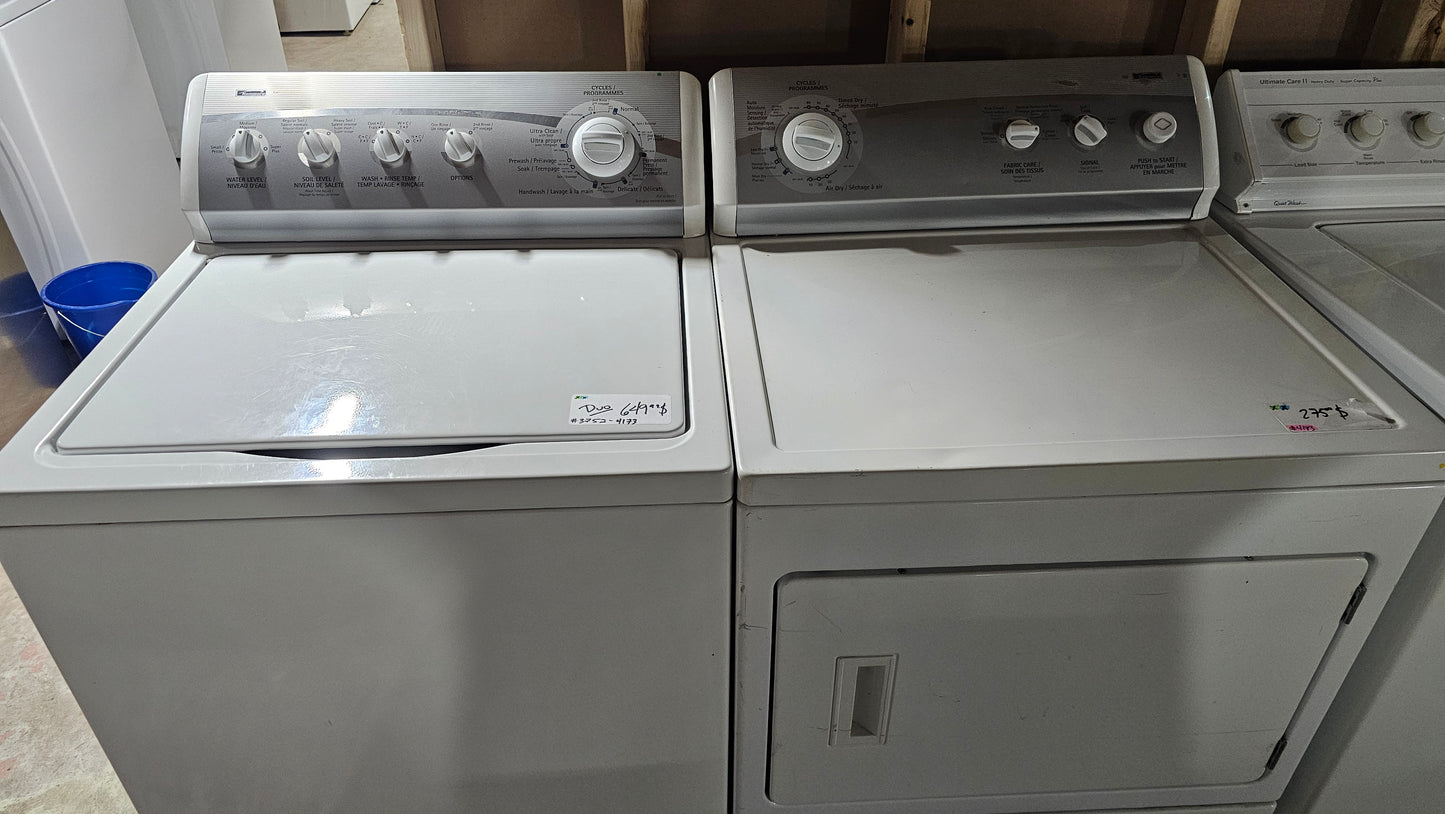 Kenmore à charge par le dessus Machine à laver et Sécheuse Ensembles - SKU blanc #3752-4173