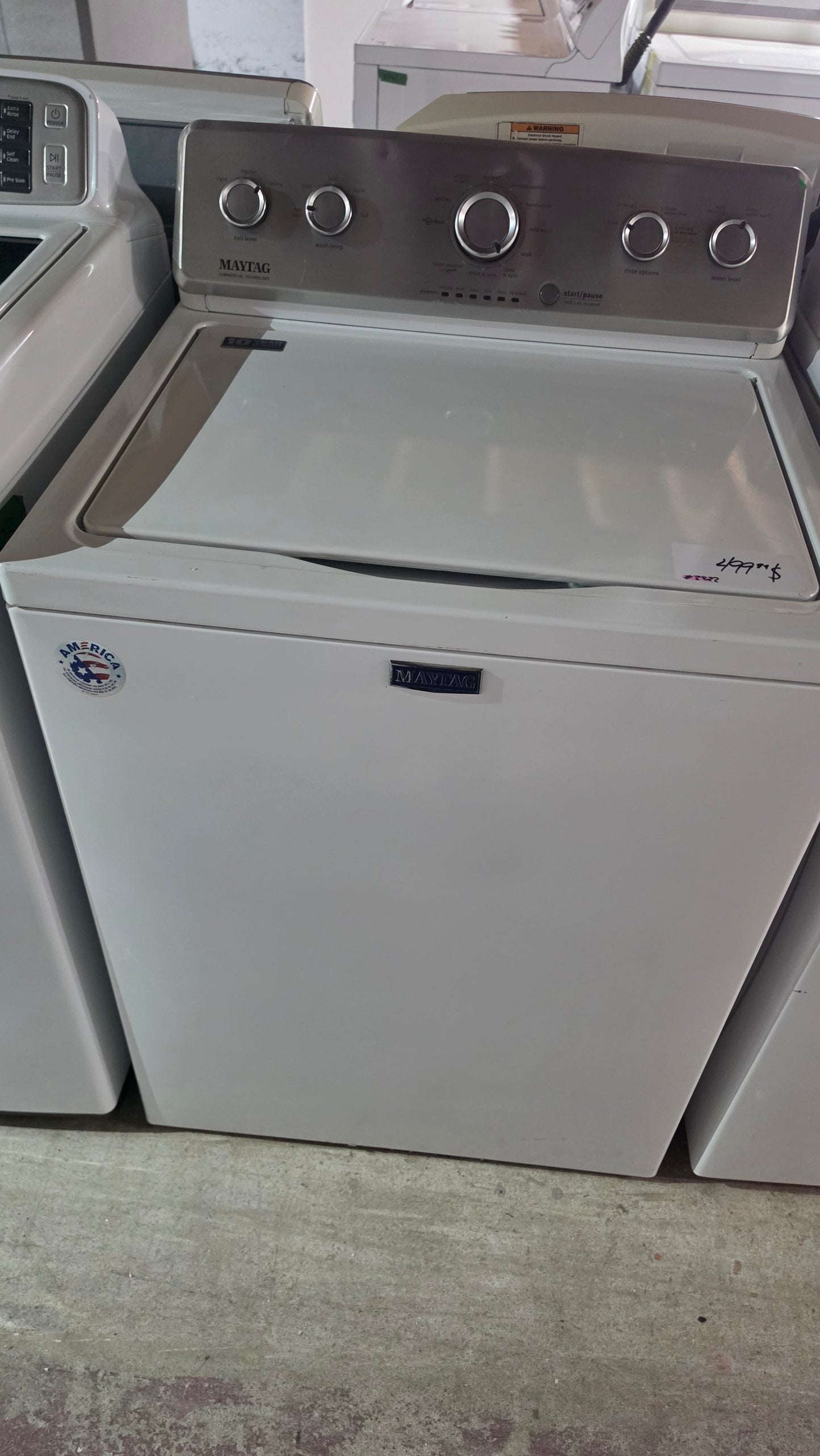 Maytag top load washer - white SKU#3822
