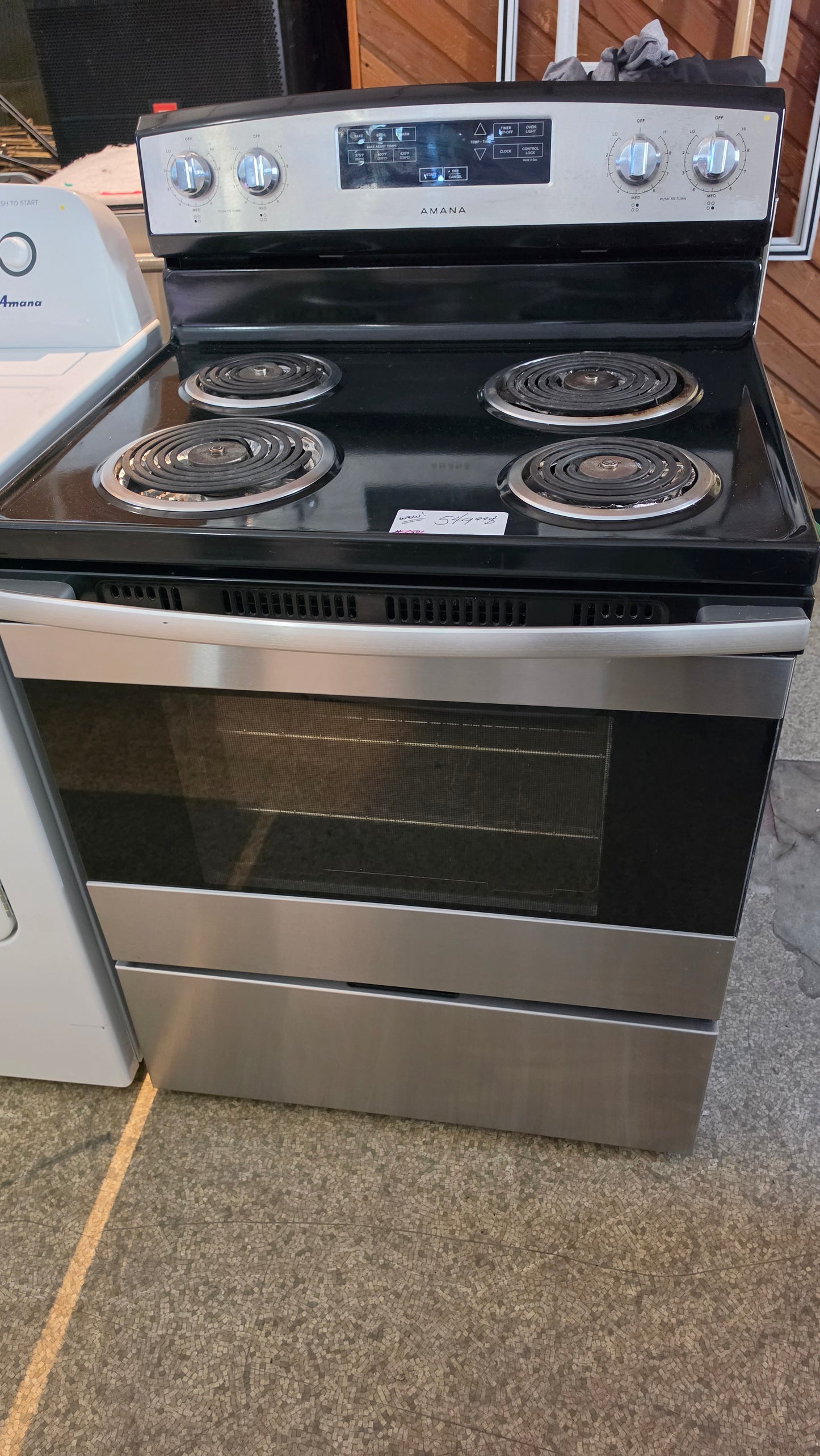 Amana serpentine stove - stainless SKU#2501