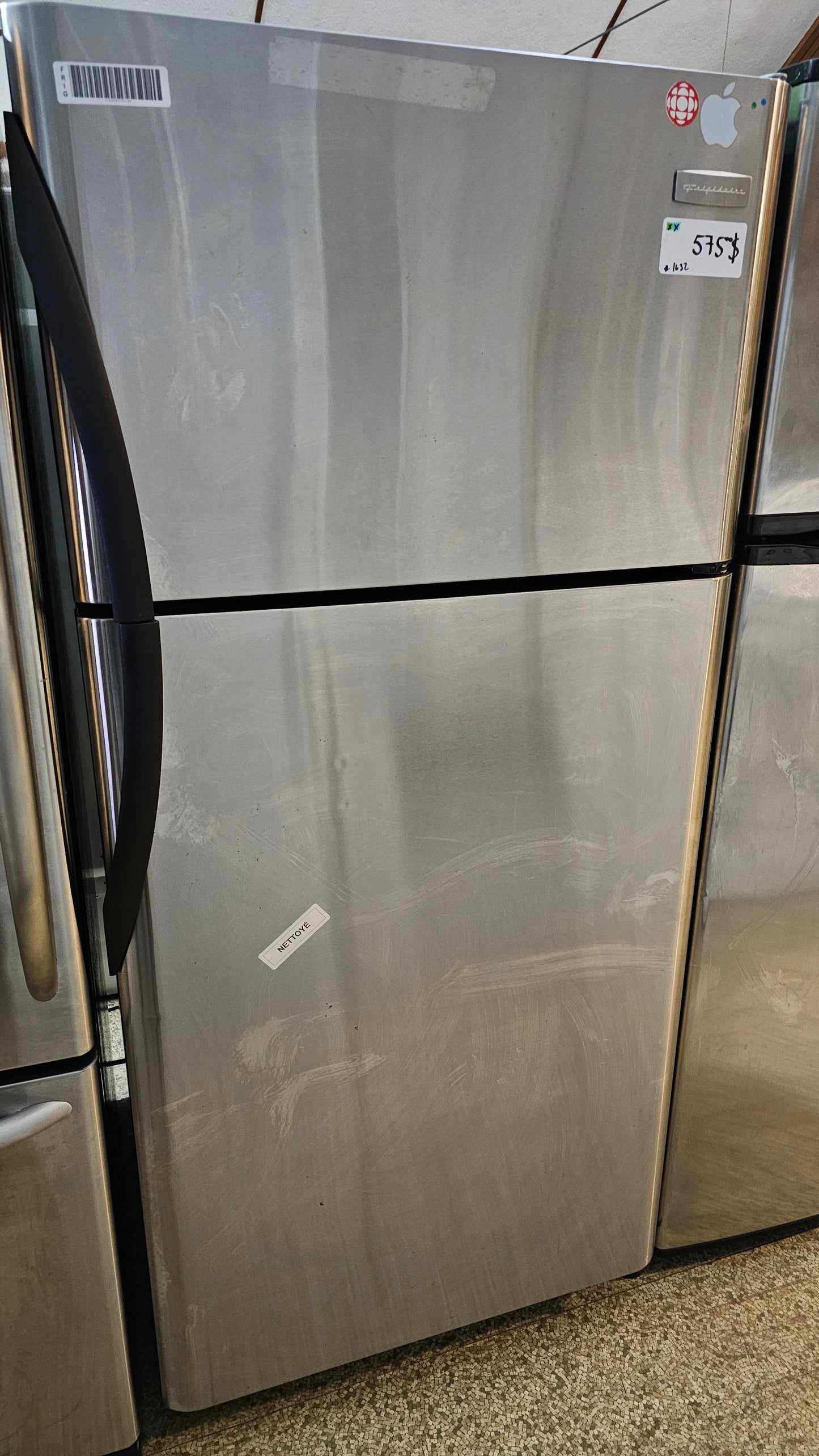 Frigidaire refrigerator- stainless SKU#1632