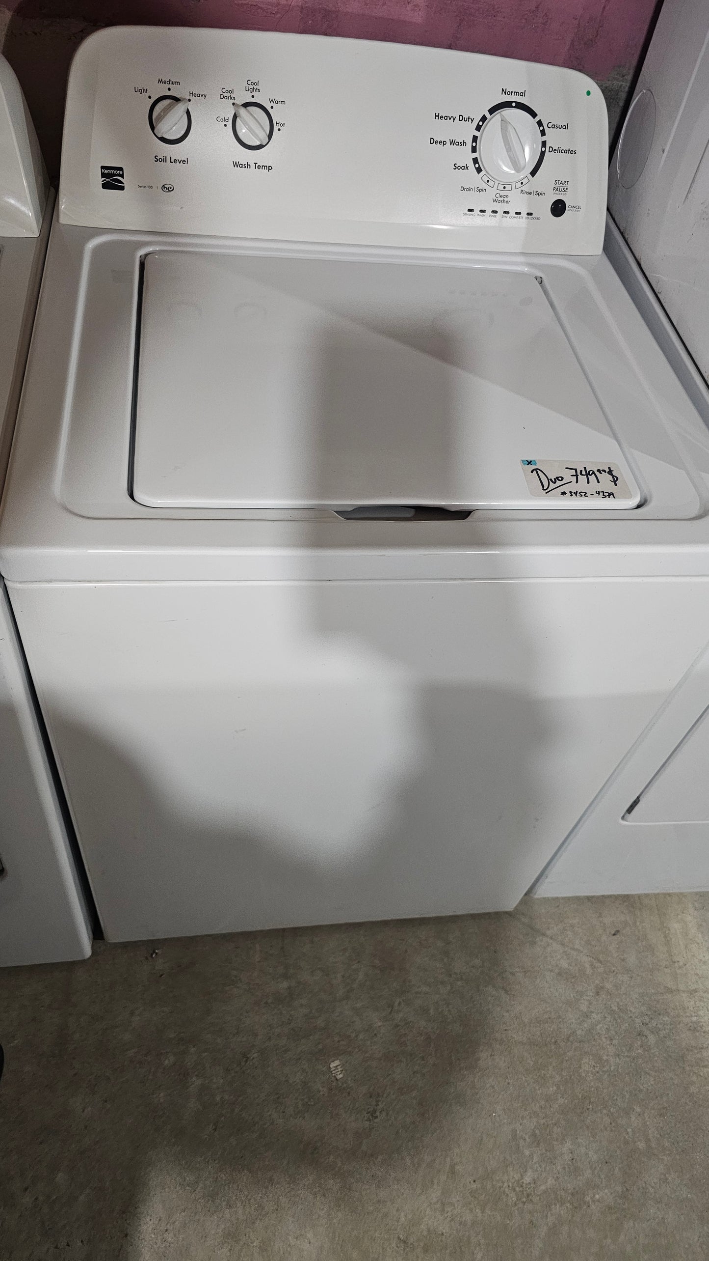 Laveuse-sécheuse Duo Kenmore - SKU blanc #3452-4379