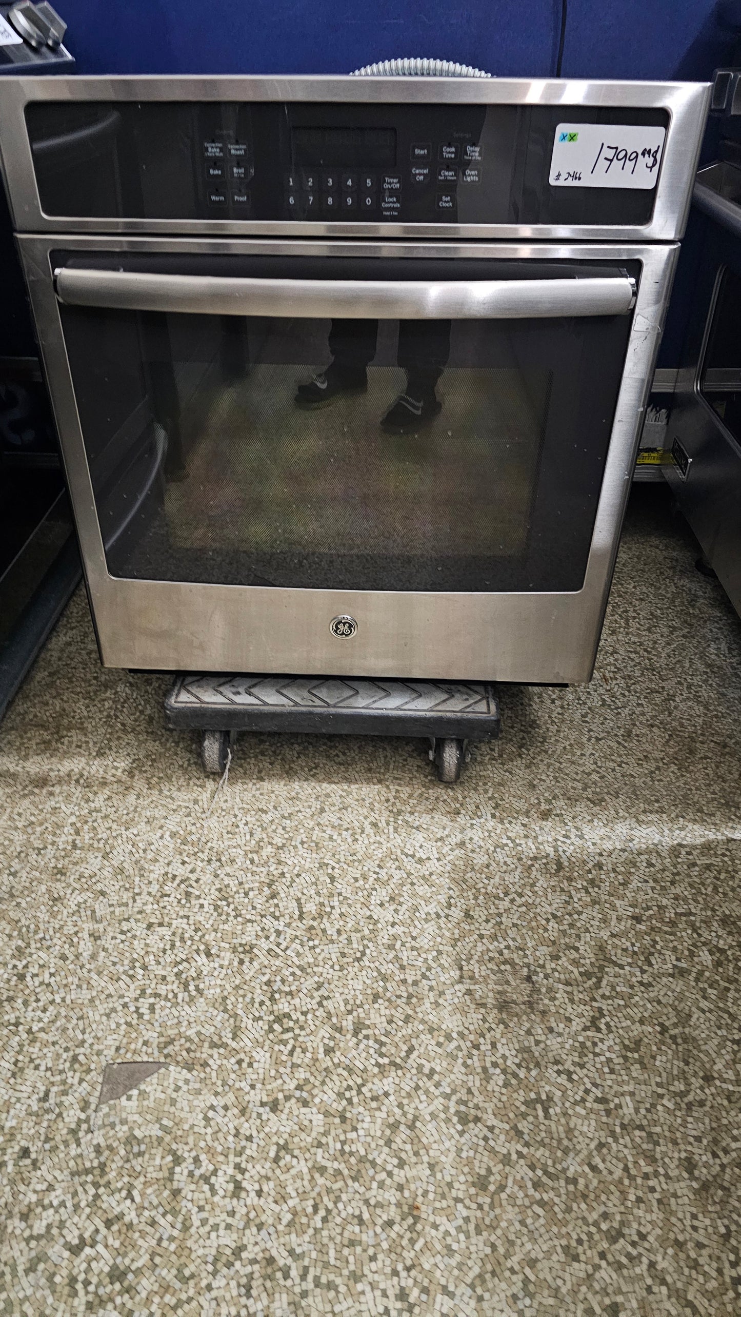 Four encastré Ge / four mural - inox - appareil usagé inspecté et testé