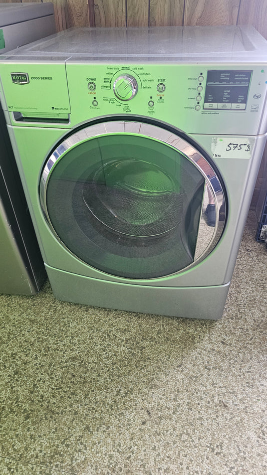 Laveuse Maytag – grise, 27,0 po, chargement avant