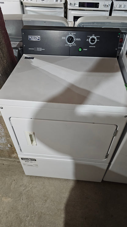 Laveuse et sécheuse Duo Maytag commerciales à chargement par le dessus - blanche