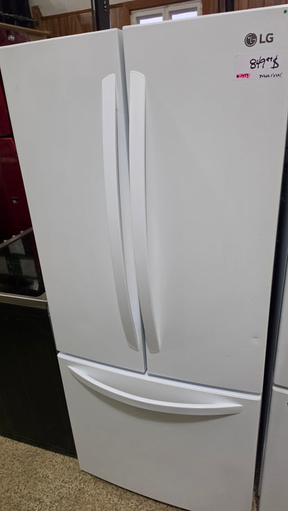 LG french doors refrigerator 30"X67.5"X27" - white SKU#1739