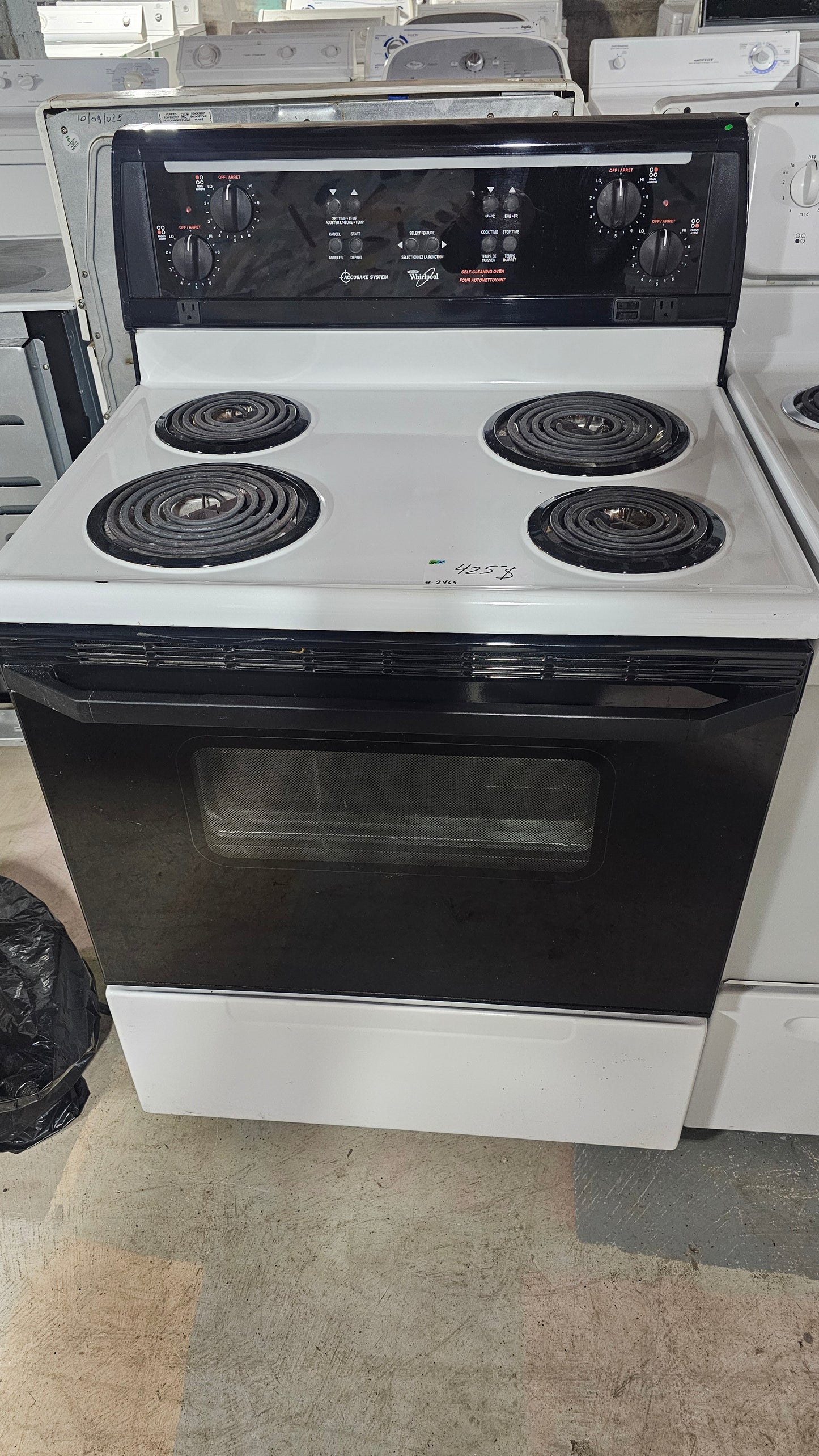 Cuisinière à spirale Whirlpool - SKU blanc #2469