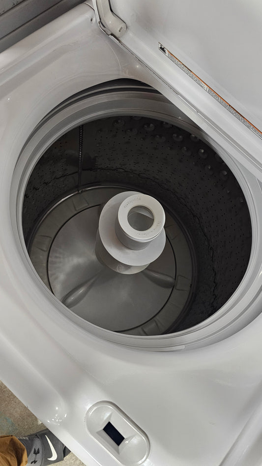 Machine à laver à chargement supérieur Ge - blanche