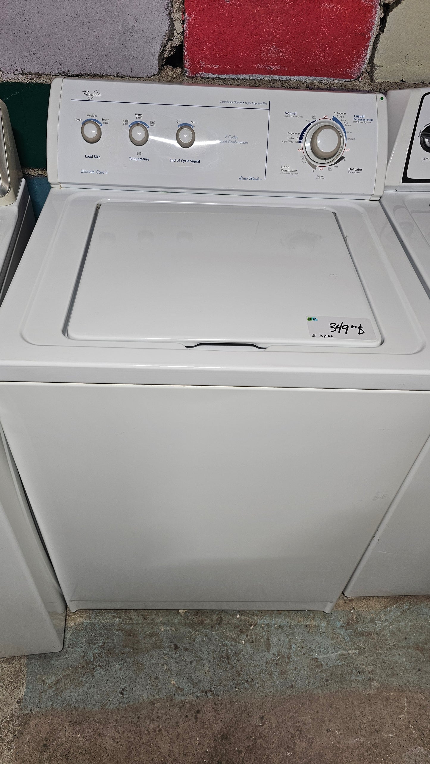 Laveuse Whirlpool - blanche - appareil usagé inspecté et testé