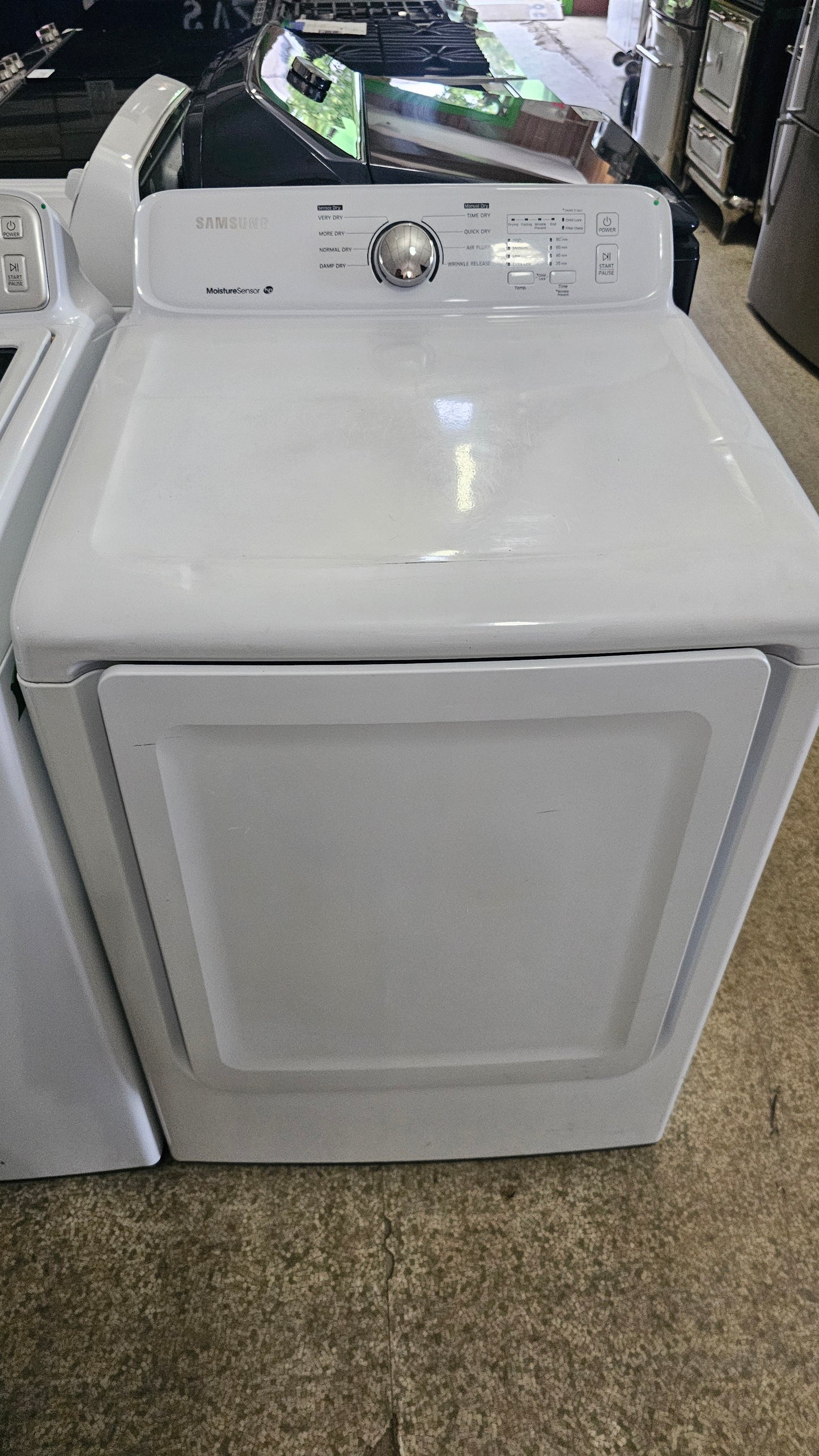 Laveuse-sécheuse Samsung Duo à chargement supérieur – blanche