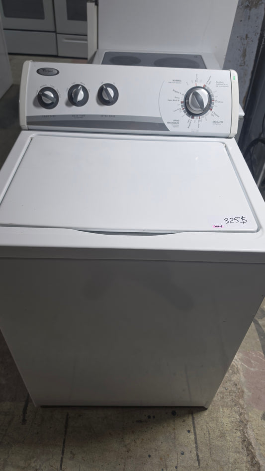 Whirlpool Chargement par en haut Machine à laver Photo du produit blanc