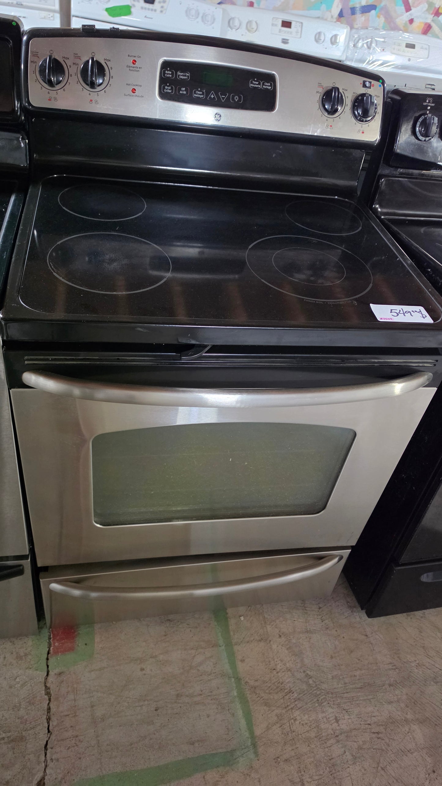 Ge stove - stainless SKU#2504