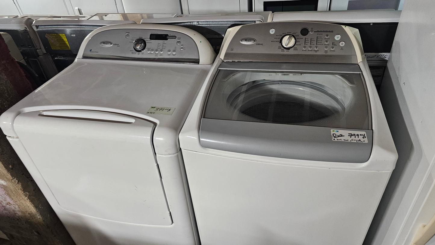 Whirlpool Machine à laver Cabrio & Sécheuse Ensemble – Blanc