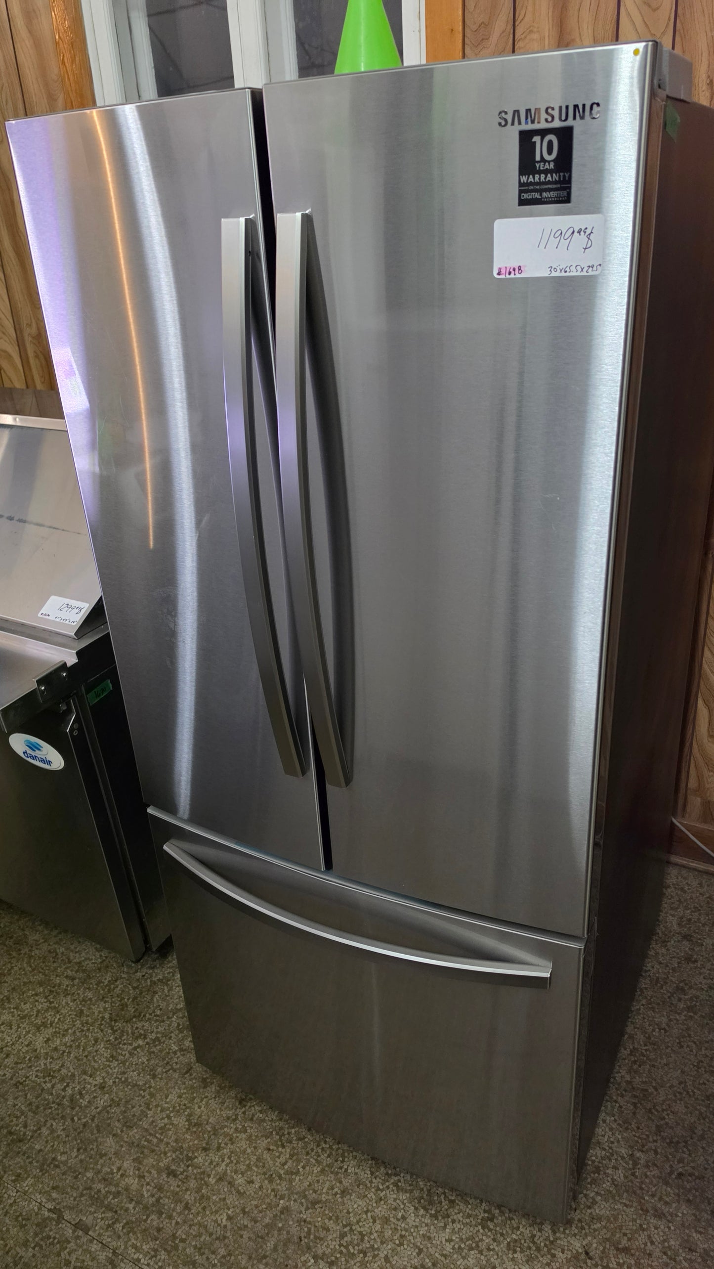 Samsung french doors refrigerator 30"X65.5"X29.5" - Stainless SKU#1698