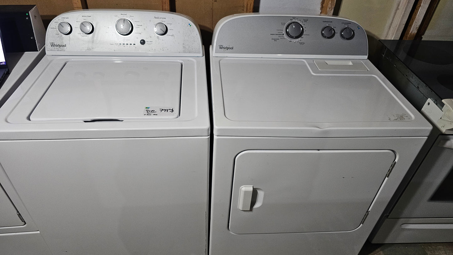 Lave-tourbillon et Sécheuse Ensembles - SKU blanc #3666-4666