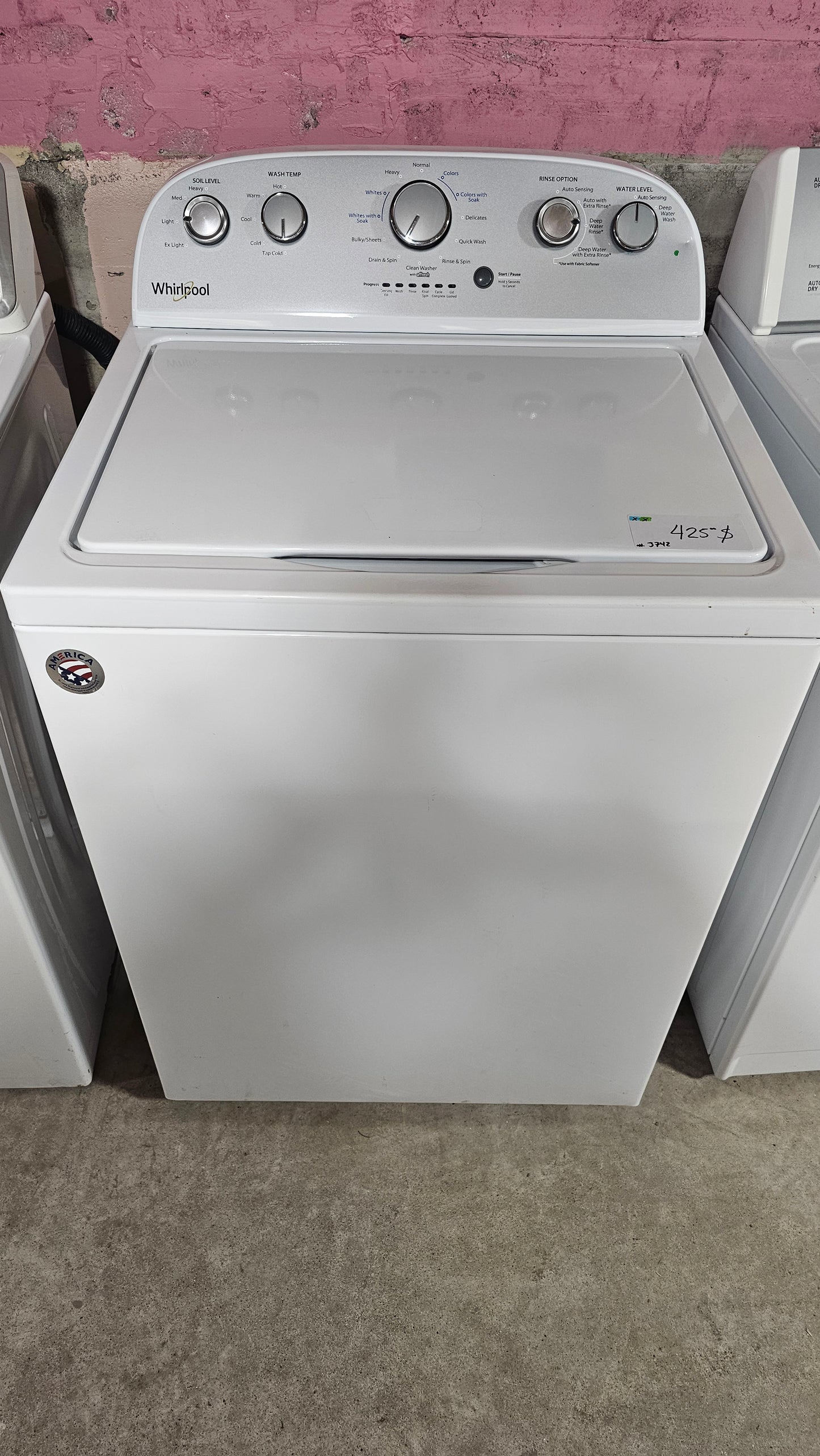 Machine à laver Whirlpool - SKU blanc #3742
