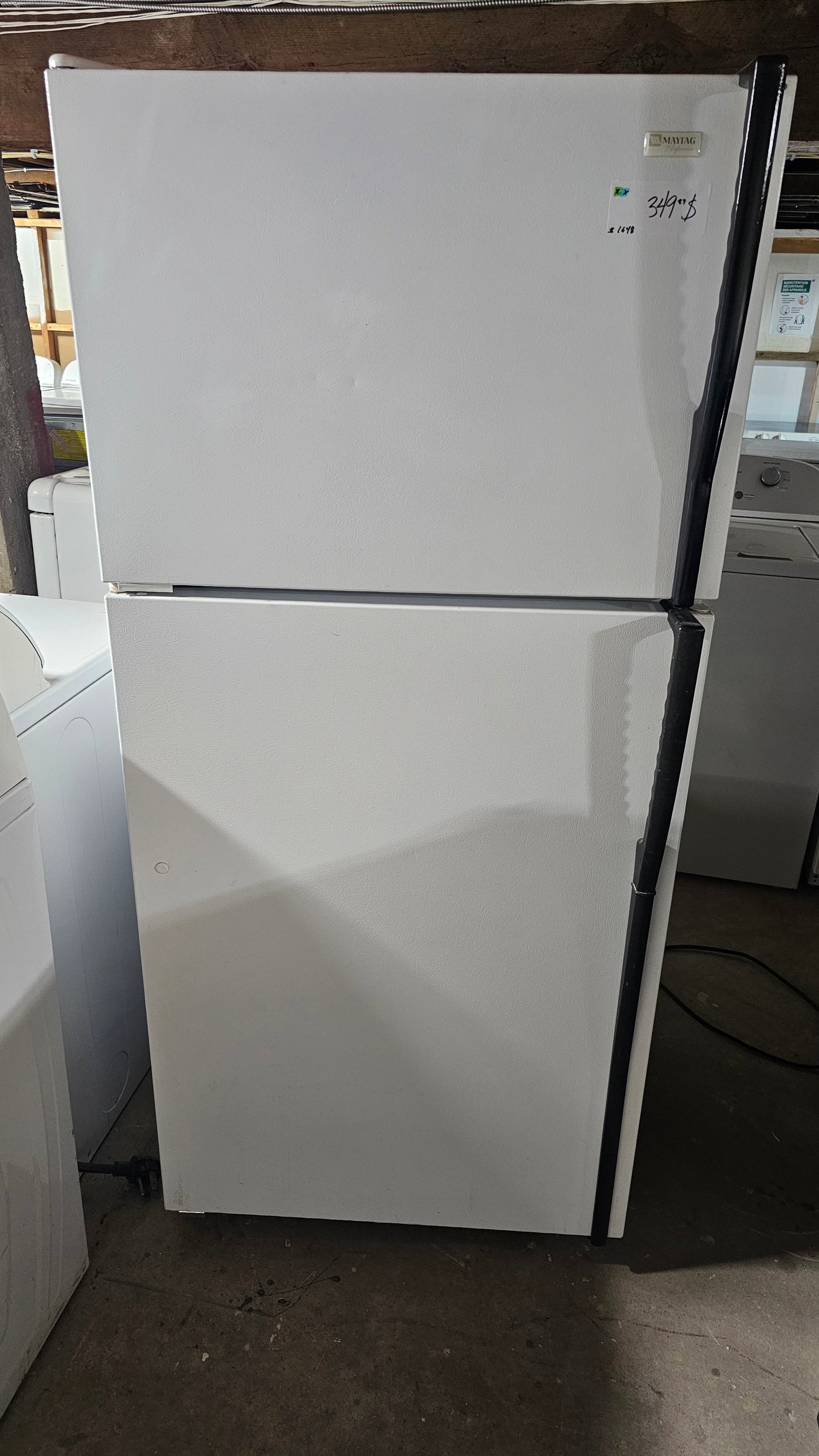 Maytag – Réfrigérateur – Blanc – Usagé – Appareil usagé inspecté et testé