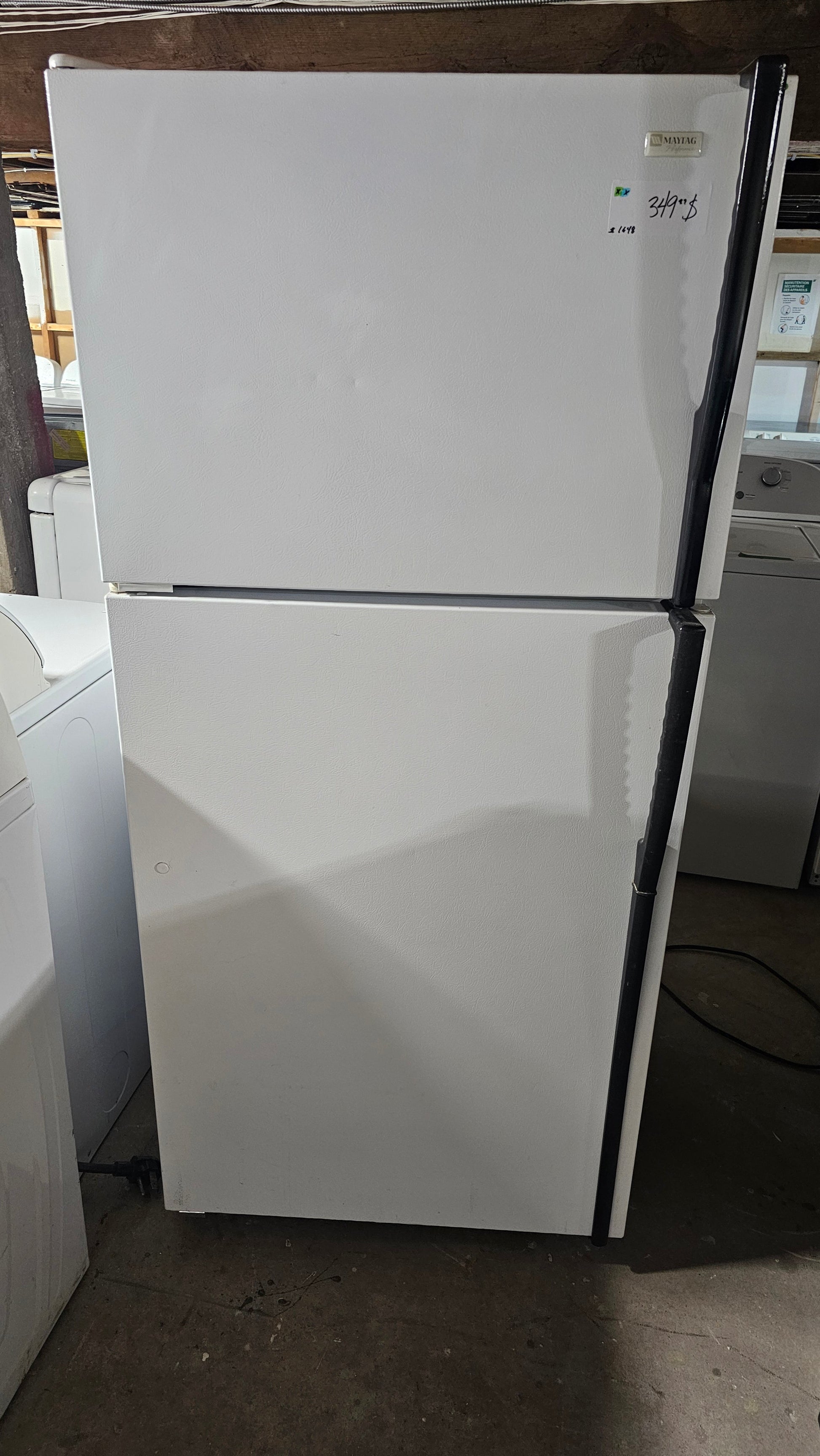 Maytag – Réfrigérateur – Blanc – Usagé – Appareil usagé inspecté et testé