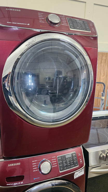 Laveuse-sécheuse Samsung à chargement frontal Dual - Rouge