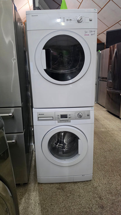 Bloomberg compact 24"inch front load washer and dryer sets - white SKU#3779-4779