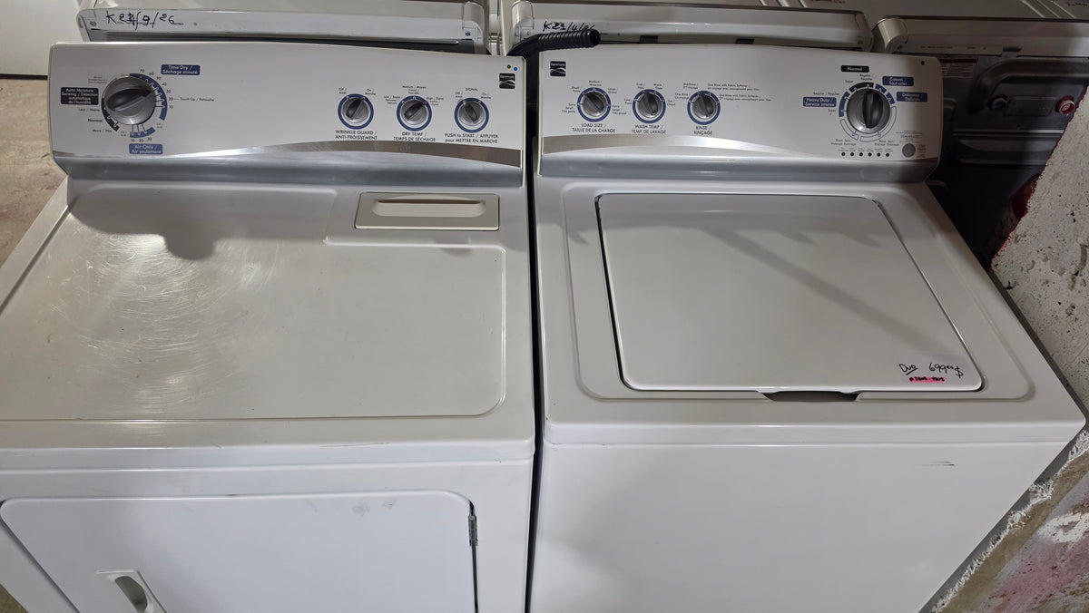 Kenmore Top Load Washer & Dryer Set White